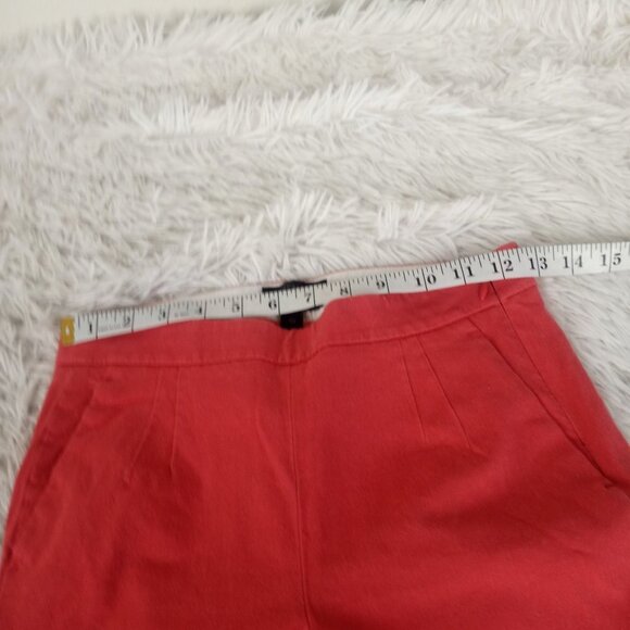 J. Crew Coral Salmon Pink Martie Fit Wool Blend Ankle Cropped 00 - Picture 3 of 6